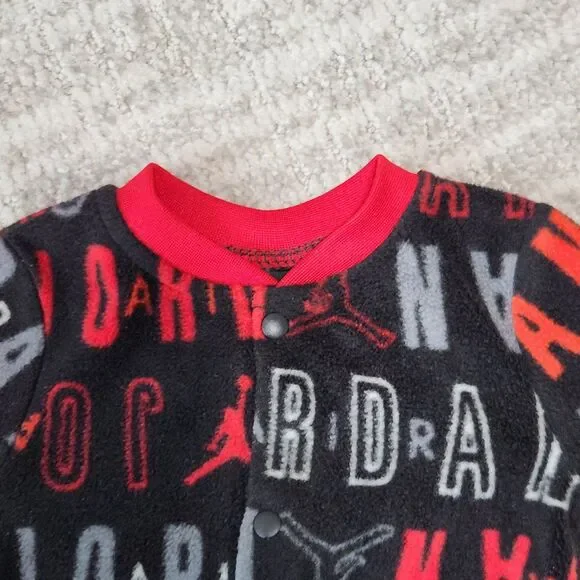 Michael Jordan fleece footed one piece pajamas pjs size 3 months - Picture 5 of 9